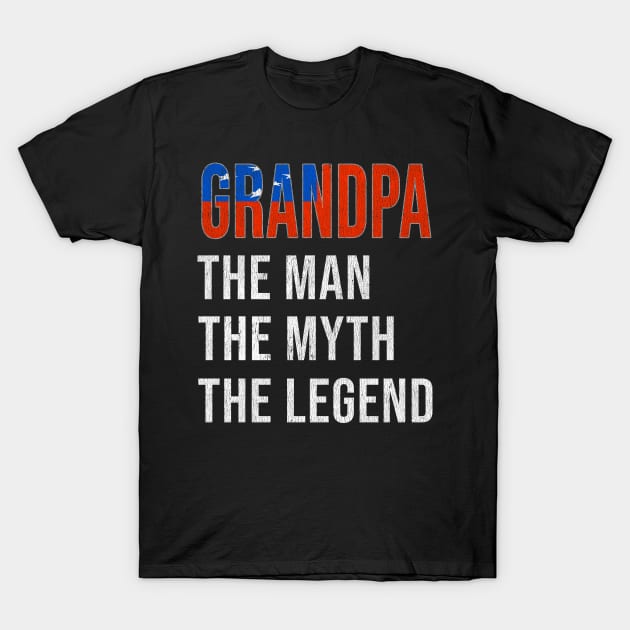 Grand Father Samoan Grandpa The Man The Myth The Legend - Gift for Samoan Dad With Roots From  Samoa T-Shirt by Country Flags